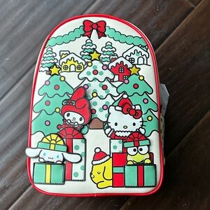 SANRIO Hello Kitty & Friends Mini Vegan Leather Christmas Holiday Backpack